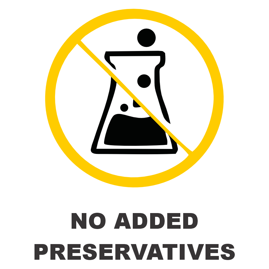 NO ADDED PRESERVATIVES